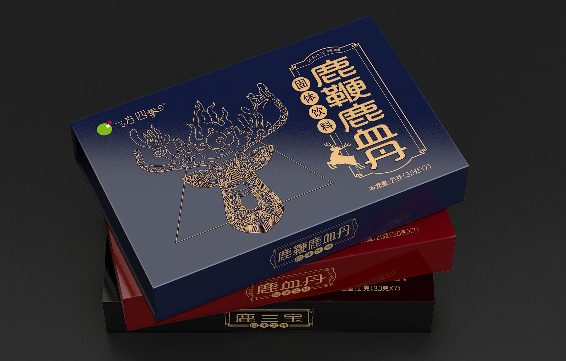 鹿系列保健品包装设计,高端保健品包装策划设计,鹿鞭膏系列产品包装策划设计,